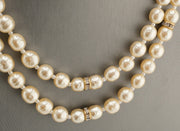 Miriam Haskell Baroque Niki Glass Pearl 2 Strand Crystal Necklace, alternate view 8