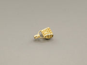18K Gold Diamond Purse Pendant, alternate view 7