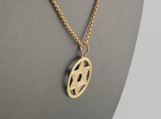 14K Gold Jewish David Star Pendant, alternate view 8