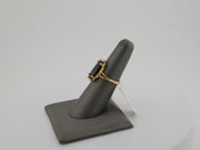 14K Gold Oval Onyx Ring, alternate view 2