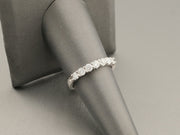 14K White Gold Diamond Wedding Band Ring, alternate view 2