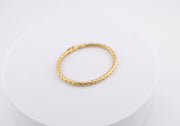 14K Gold Snake Bangle Bracelet
