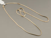 14K Gold Zigzag Two-Tone Chain, alternate view 7