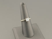 14K White Gold 1ct Lab Grown Princess Cut Diamond Ring