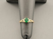 14K Gold Emerald Diamonds Ring, alternate view 5