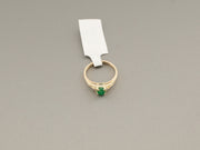 14K Gold Emerald Diamonds Ring, alternate view 4