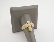 14K Gold CZ Cross Ring, alternate view 3