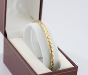 14K Gold Snake Bangle Bracelet, alternate view 3