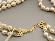 Miriam Haskell Baroque Niki Glass Pearl 2 Strand Crystal Necklace, alternate view 5