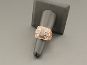 14K Rose Gold Square Diamond Ring, alternate view 3