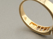 18K Gold CZ Wedding Ring, alternate view 6