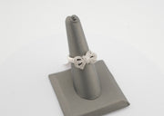 925 Silver with Diamonds Bow Ring, alternate view 4