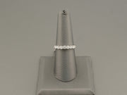 14K White Gold Diamond Wedding Band Ring