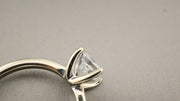 14K White Gold 1ct Lab Grown Princess Cut Diamond Ring, alternate view 5