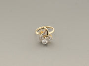 14K Gold Diamond Floral Ring, alternate view 4