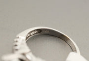 14K White Gold Rectangular Diamond Ring, alternate view 8