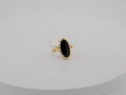 14K Gold Oval Onyx Ring, alternate view 6