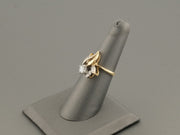 14K Gold Diamond Floral Ring, alternate view 6