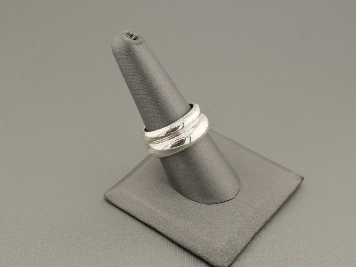 Aileyan Sterling Silver Band Heavy Ring