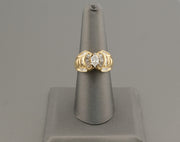 14K Yellow Gold Marquise Diamond Ring