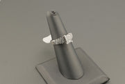 14K White Gold Rectangular Diamond Ring, alternate view 2
