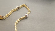 14K Gold Diamonds Panther Link Bracelet, alternate view 5