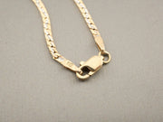 14K Gold Zigzag Two-Tone Chain, alternate view 4