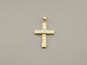 14K Gold Diamond Cross Pendant, alternate view 8