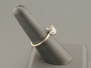 14K White Gold 1ct Lab Grown Princess Cut Diamond Ring, alternate view 4