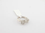 925 Silver with Diamonds Bow Ring, alternate view 7