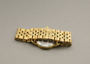 Movado Museum Gold Tone White 28mm Mother Pearl Dial Watch Swiss, alternate view 4