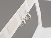 14K White Gold Diamonds Earrings, alternate view 8