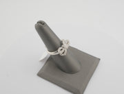 925 Silver with Diamonds Bow Ring, alternate view 5