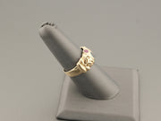 14K Gold Sapphire Emerald Ruby Diamonds Vintage Ring, alternate view 2