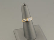 18K Gold CZ Wedding Ring, alternate view 4