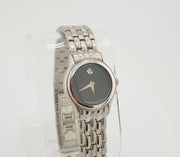 Movado Museum Women Stainless Steel 24mm Black Dial Watch Swiss, alternate view 2