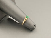 14K Gold Emerald Diamonds Ring, alternate view 6