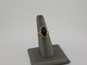 14K Gold Oval Onyx Ring, alternate view 3