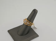 14K Gold Diamonds Floral Ring, alternate view 5