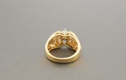 14K Yellow Gold Marquise Diamond Ring, alternate view 5