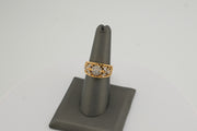 14K Gold Diamonds Floral Ring, alternate view 2