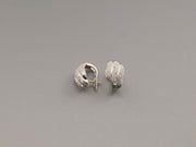 14K White Gold Diamonds Earrings, alternate view 3