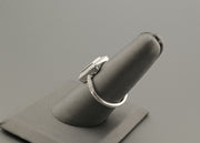 14K White Gold Rectangular Diamond Ring, alternate view 4
