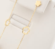 18K Gold Brown Yellow Glass Dangle Earrings, alternate view 8