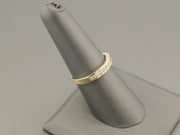 14K Gold CZ Wedding Band Ring, alternate view 4