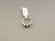 14K Gold Blue Sapphires and Diamond Accents Ring, alternate view 3