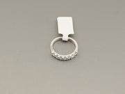 14K White Gold Diamond Wedding Band Ring, alternate view 4