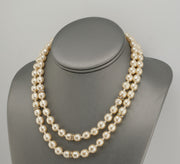 Miriam Haskell Baroque Niki Glass Pearl 2 Strand Crystal Necklace, alternate view 7
