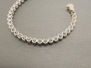 18K White Gold Diamonds Tennis Bracelet, alternate view 2