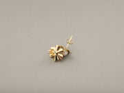 14K Gold Pearl Flower Studs Earrings, alternate view 3
